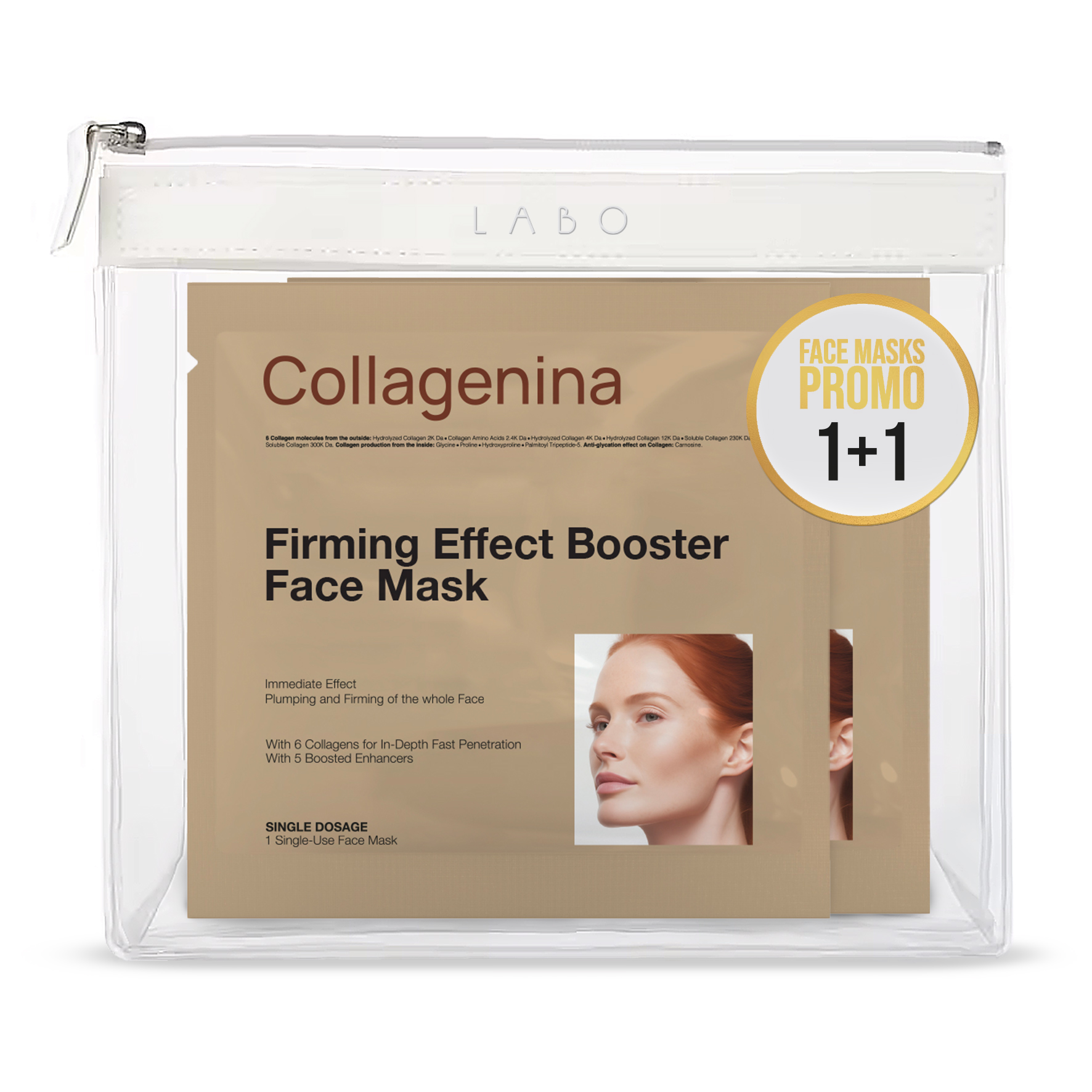 Collagenina Booster Face Mask 1 + 1 Δώρο